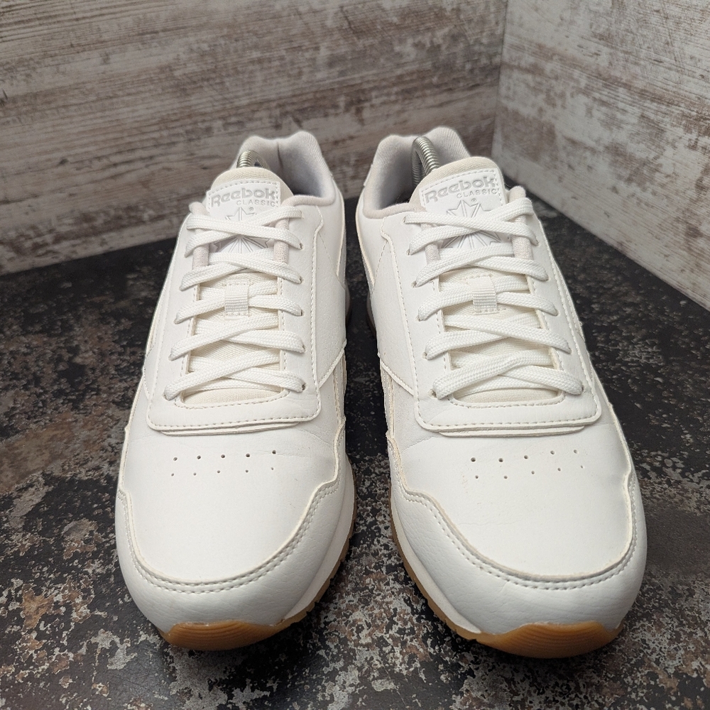 Mens Reebok Classic Athletic Shoes Sz 9 Used VGC White Leather CM9203 - Picture 3 of 9